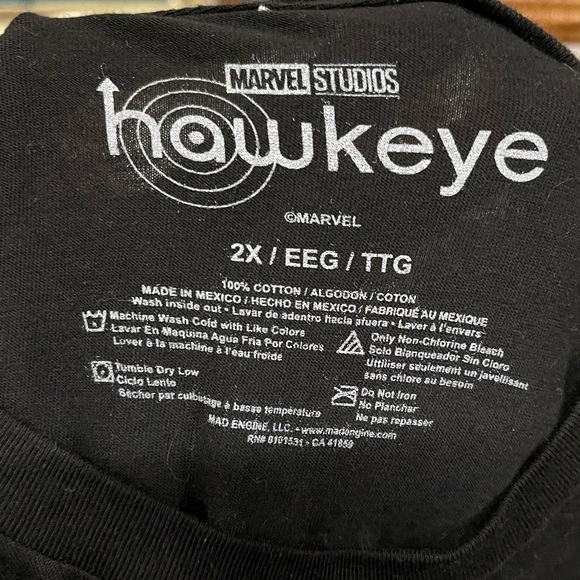 HAWKEYE LOGO - MARVEL OFFICIAL T-SHIRT - Picture 6 of 6